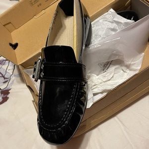 UGG Black Leather Loafers. Size 8. Never been worn